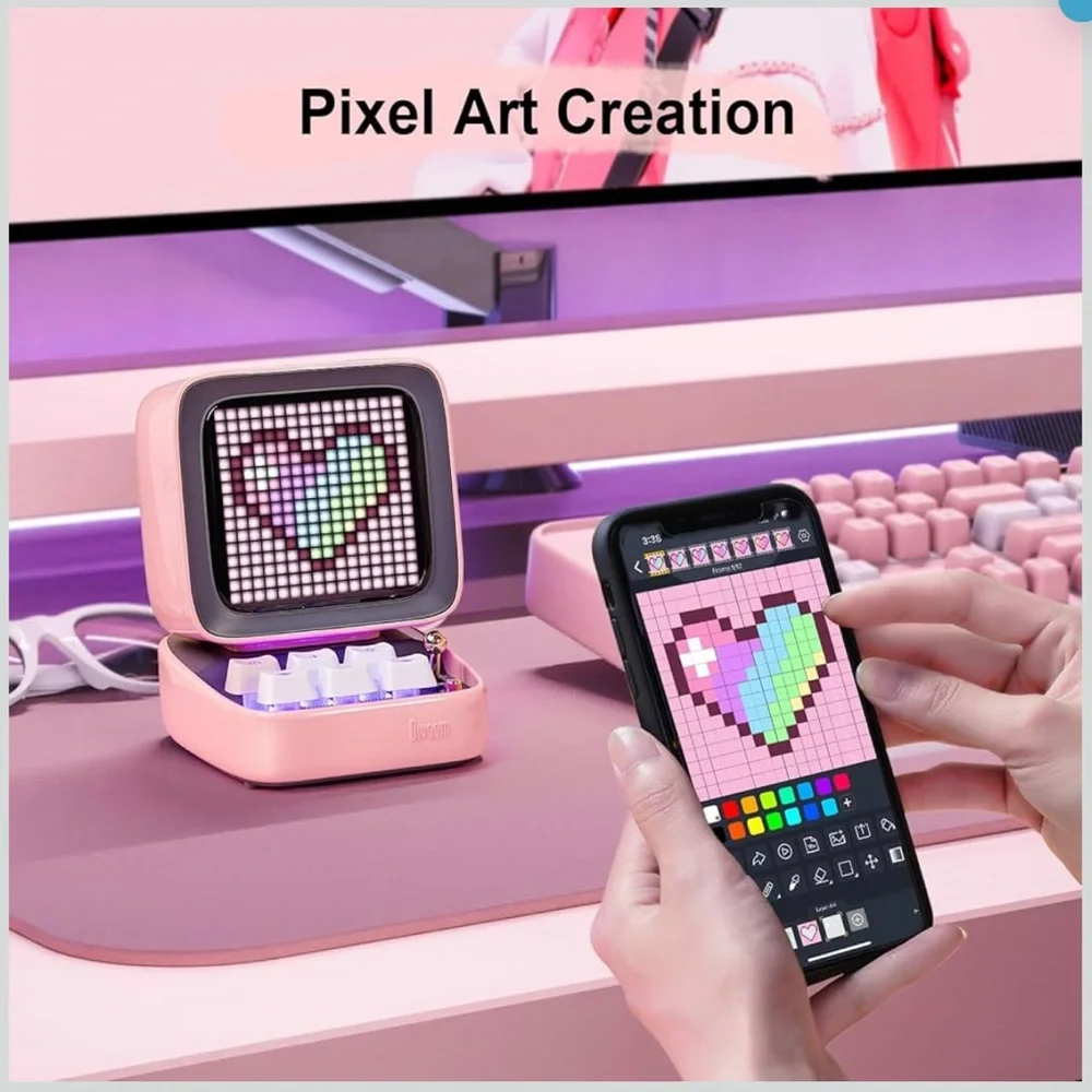 Divoom Ditoo Retro Pixel Art Game, Bluetooth Speaker, Alarm clock and more - Picture 4 of 9